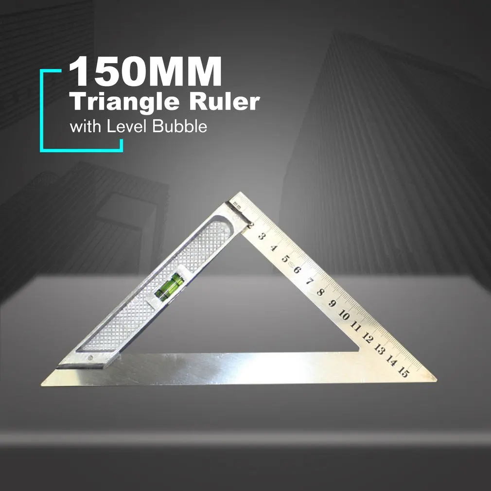 150MM Horizontal Triangle Ruler Triangular Measuring Ruler Triangle