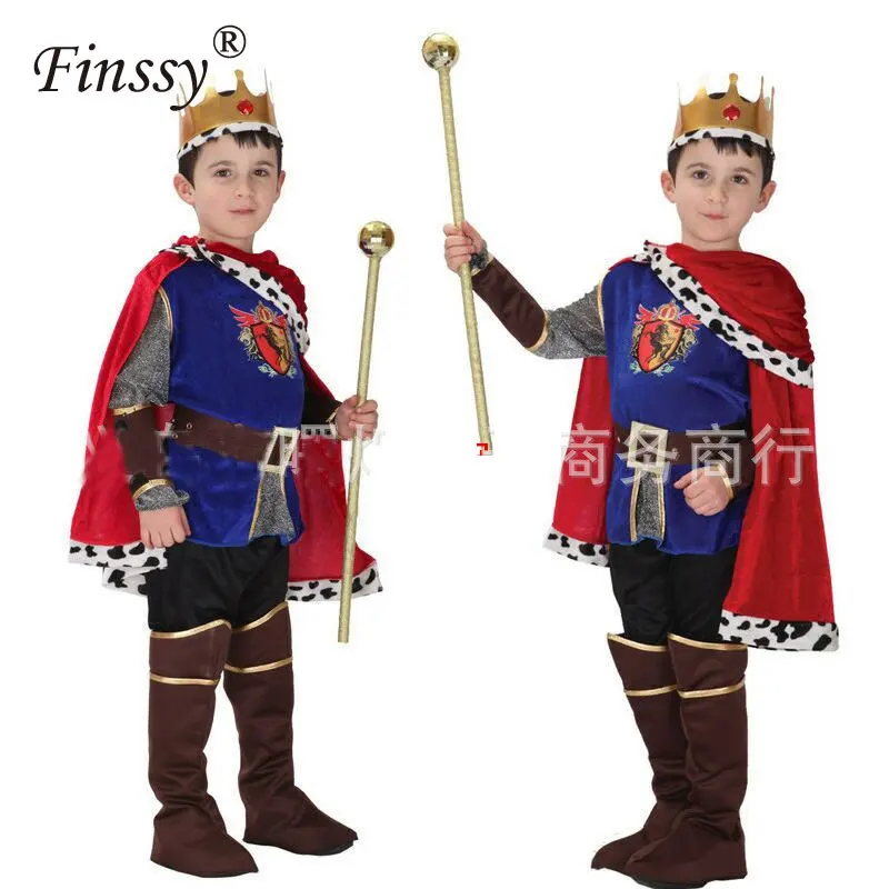 

The King Prince Cosplay Costume for Boys Christmas New Year Family Party Dress Halloween Carnival Costume for Kids