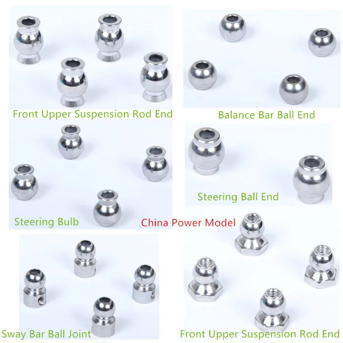 

sway bar ball joint balance bar ball end steering bulb front upper suspension rod end for 1/5 scale LOSI 5IVE-T Rovan LT Truck