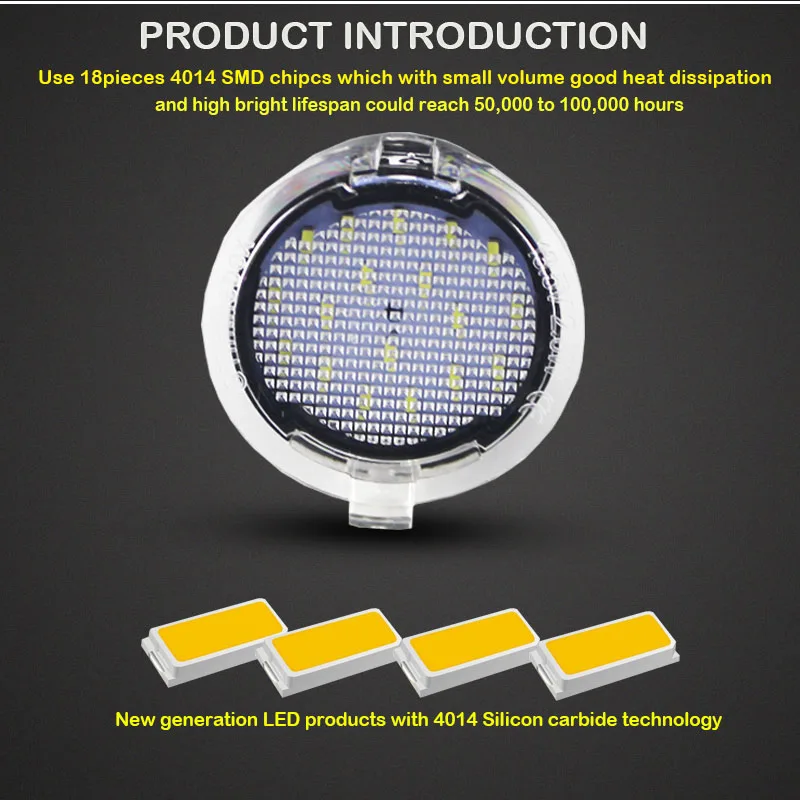  Ŀ C-Max  󵥿 󵥿 ǻ  ͽ F-150  S-Max 2x LED ̵ ̷ ۵ Ʈ