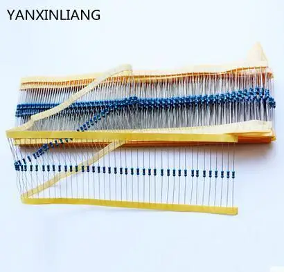 

100pcs 100 ohm 1/4W 100R Metal Film Resistor 100ohm 0.25W 1% ROHS -