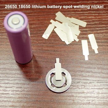 

10pcs/lot 26650 power battery spot welding cap nickel piece 18650 lithium battery can be spot welded nickel plated steel sheet