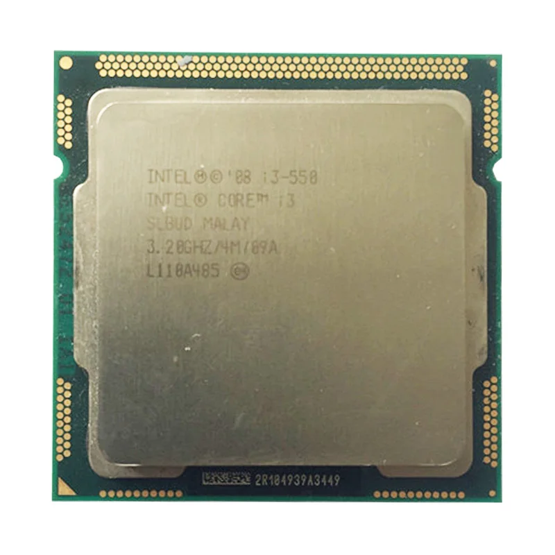 Процессор intel core i3 550 разъем LGA1156/3 2 ГГц/L3 4 Мб/двухъядерный процессор TDP -73 Вт/есть