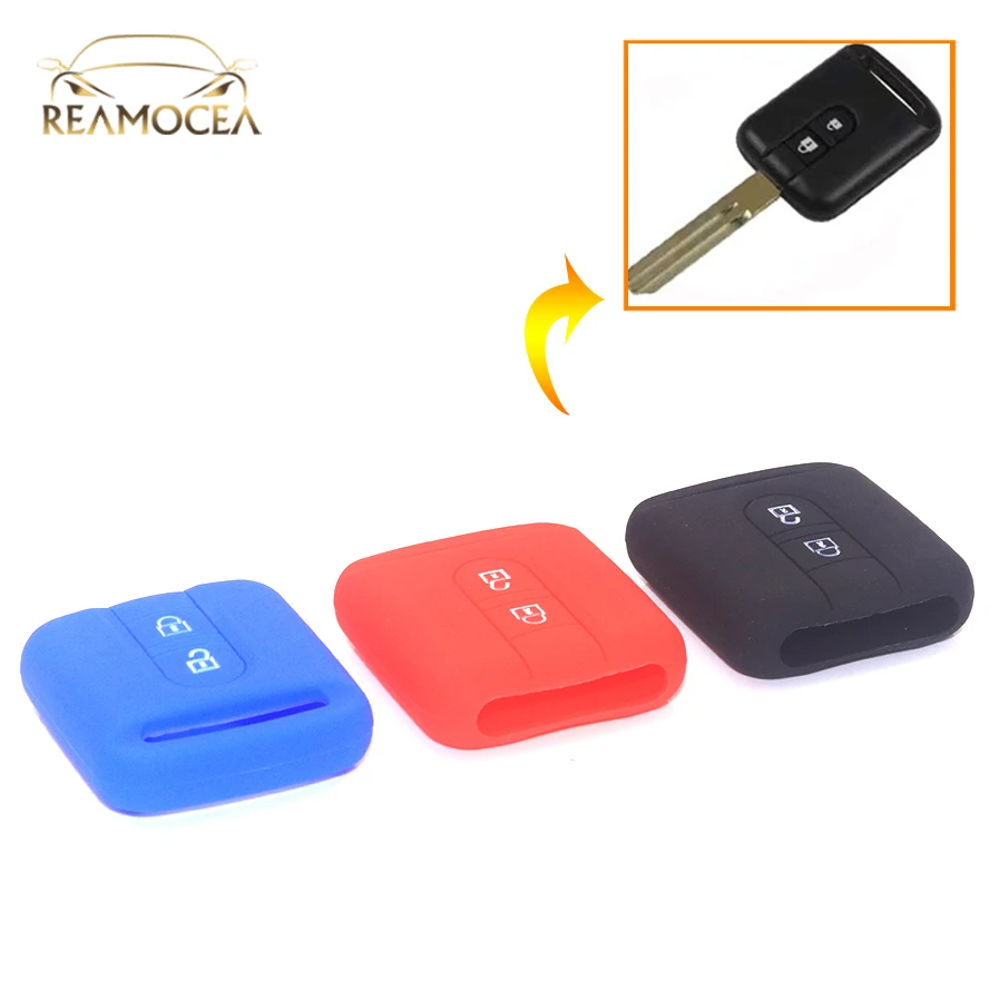 Silicone Case Cover fit for NISSAN Navara Micra Qashqai Remote Key 2 Button OR 