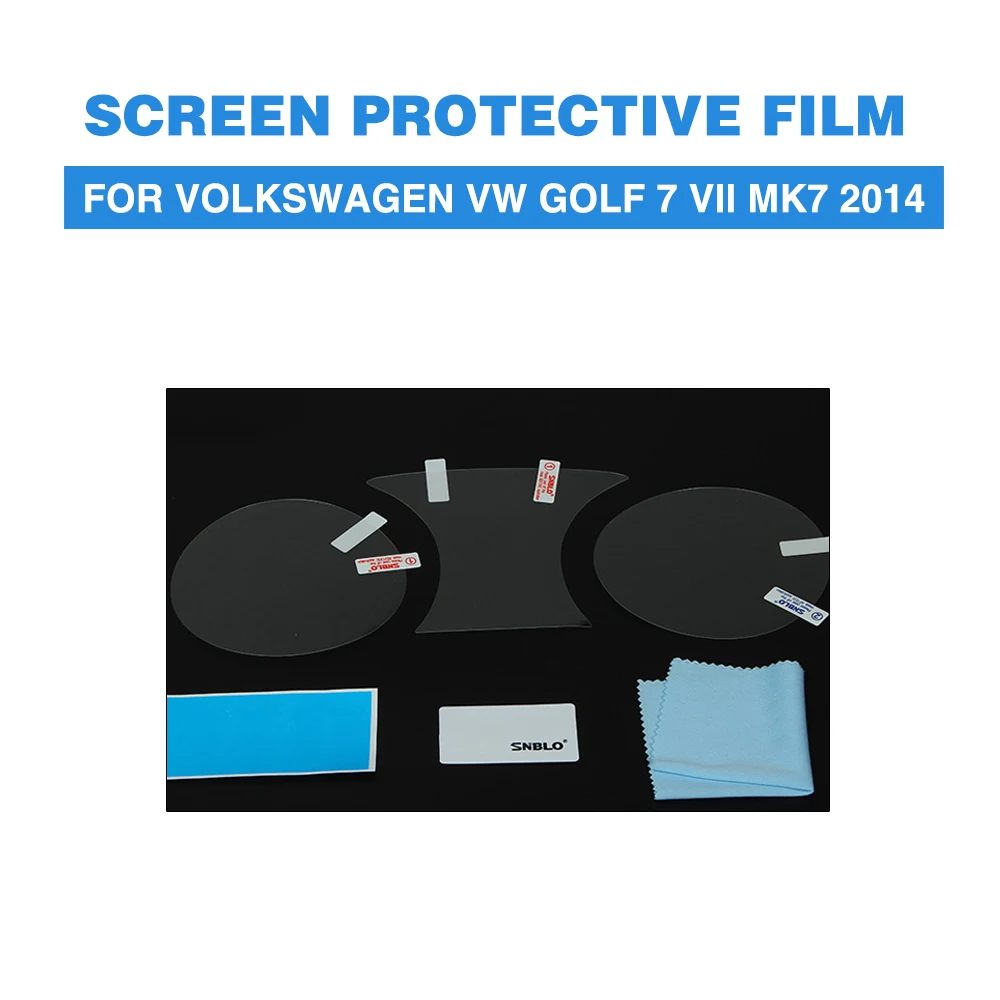 Защитная пленка для экрана ПЭТ приборной панели автомобиля протекторы для Volkswagen VW Golf 7 VII MK7