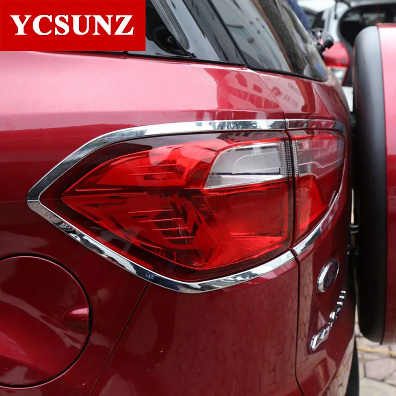 2017 For Ford Ecosport 2016 Accessories Chrome Tail Light Surround Trim