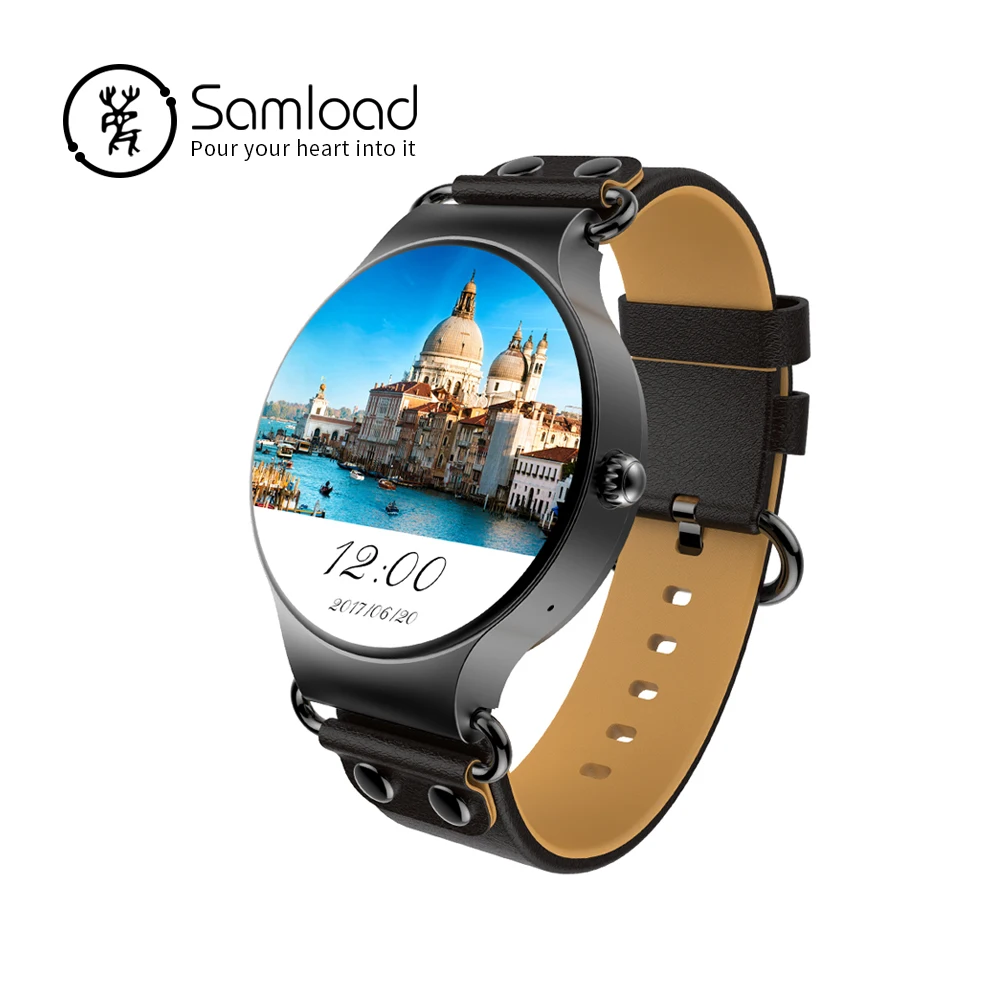 

Samload KW98 Smart Watch Android 2/3G WIFI GPS Bluetooth Wristband Anti-lost Heart rate FOR iPhone6 7 8 Android Samsung Xiaomi