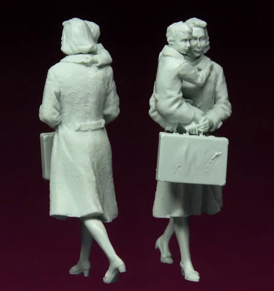 Фигурки из смолы модель 1/35 года некрашеные европейские Kit C192|Наборы для сборки