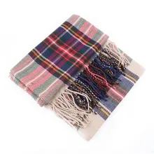 New Trendy Women Winter Blanket Oversized Tartan Scarf Plaid Checked Wrap Shawl Bloggers Favourite