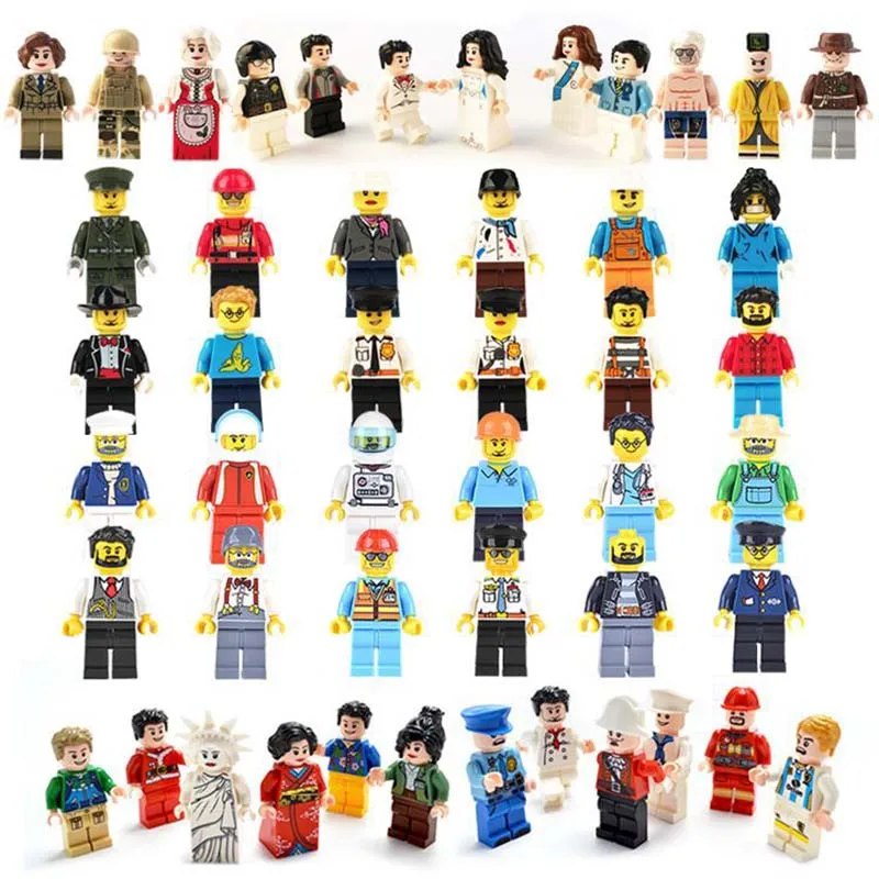 

City Friends Little Figures Compatible Legoings Military Man Police Bricks Model Building Blocks Kids Educational Toys Gift Doll