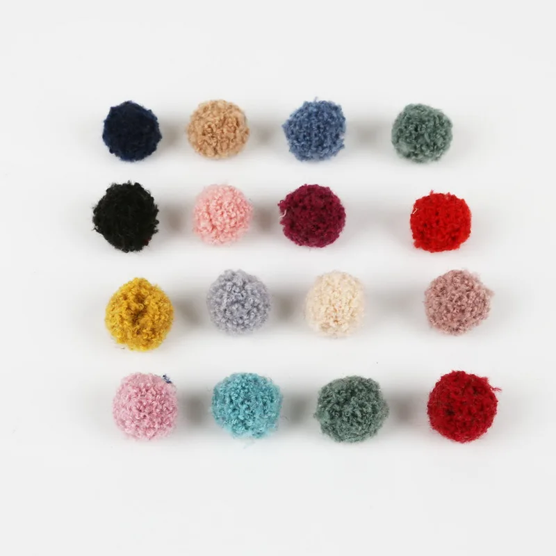 

Wholesale Pompom 15mm/20mm Soft Pompones Fluffy Plush Crafts DIY Pom Poms Ball Furball Home Decor Sewing Supplies 50pcs&20pcs