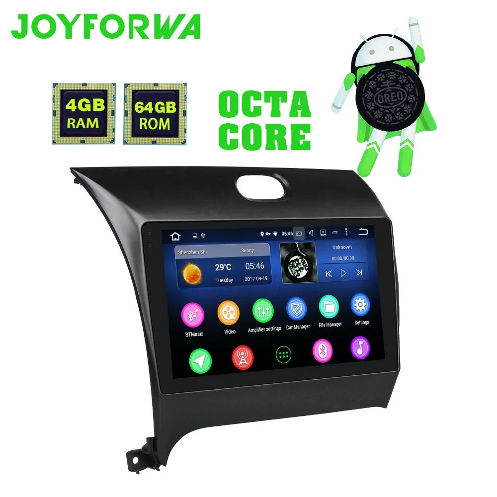 

Latest 4GB RAM 64GB ROM Car GPS Navigation Android 8.0 head unit radio video player for Kia CERATO K3 FORTE 2013 2014 2015 2016