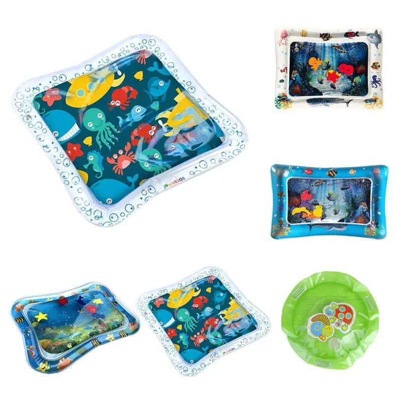 

Inflatable Water Play Mat Tummy Time Activity Center for Kids or Baby Water Mat Toddlers Easy to Inflate & Deflate