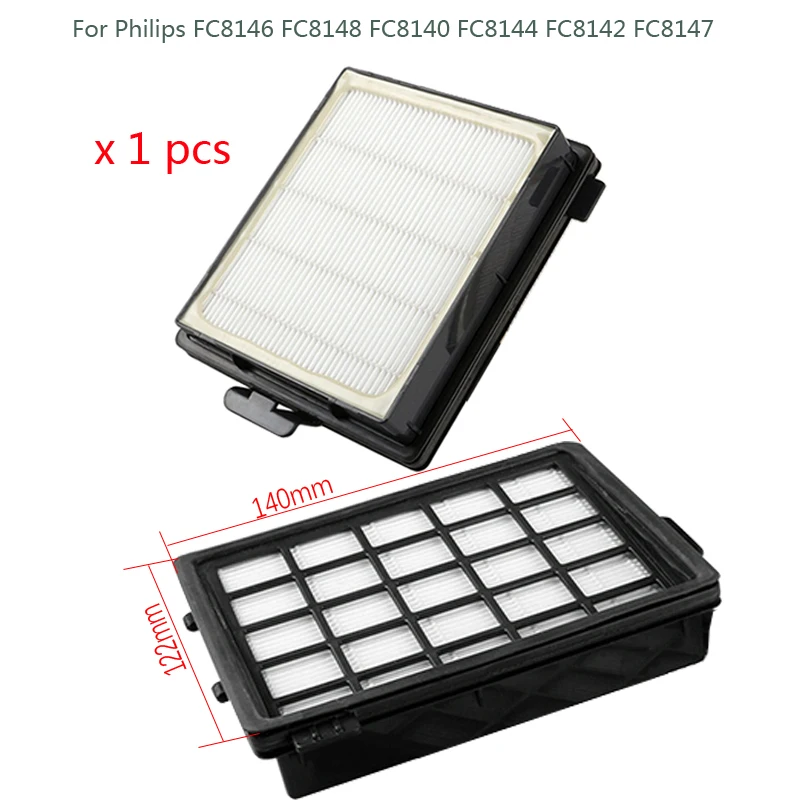 

1Pc HEPA Filter For Philips FC8146 FC8148 FC8140 FC8144 FC8142 FC8147 vacuum cleaner replacement parts filter