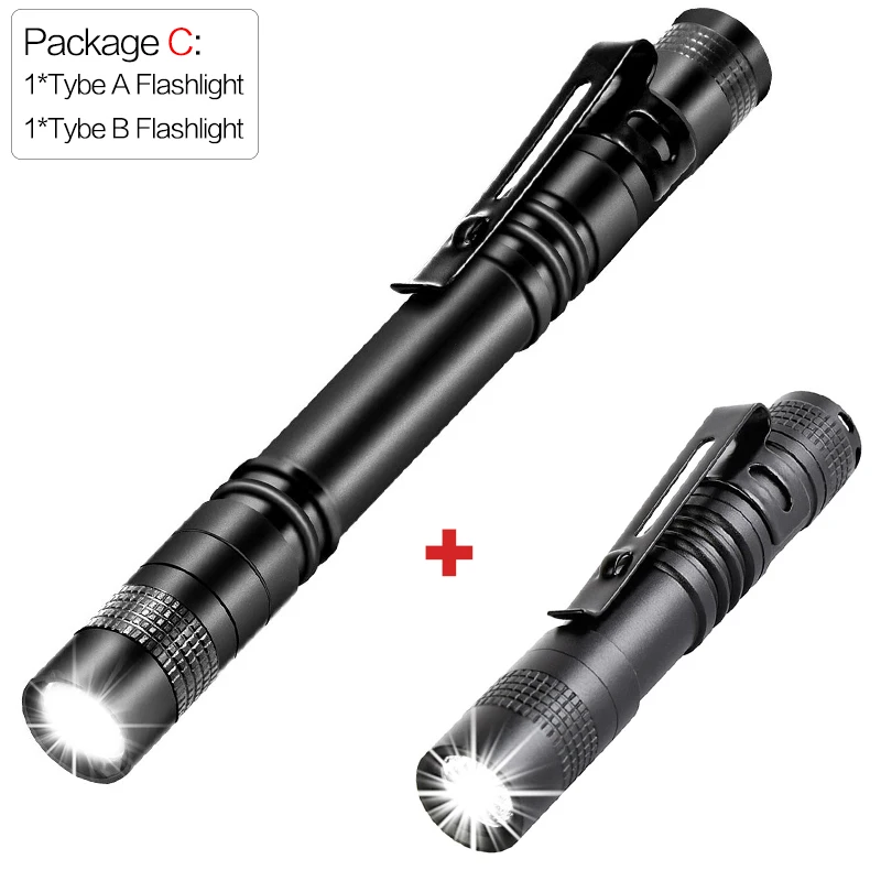 Светодиодный фонарик карманного размера, светодиодная ручка-фонарик, портативный многофункциональный фонарик для работы с врачом и механиком - Испускаемый цвет: Package C