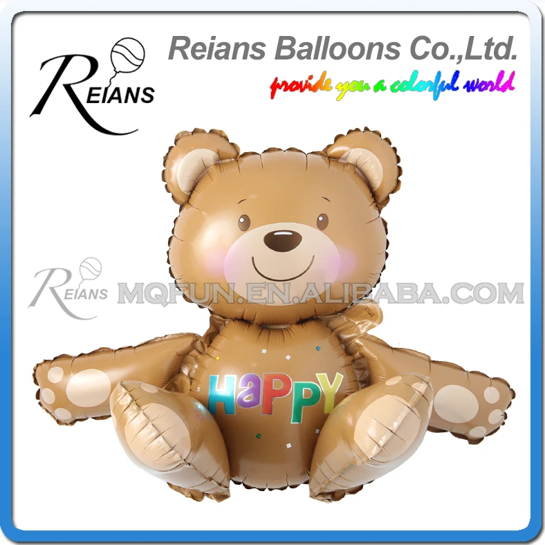 

Huge 3D Bear foil balloons baby shower decoration helium balloon happy birthday balloons Inflatable Toys air ball party supplies