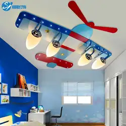 Детская комната потолочный светильник мальчик творческий мультфильм лампа самолет светодио дный LED глаз спальня лампа девушка ET61