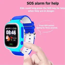 2017 водонепроницаемый smart gps трекер часы-телефон вызова sos q90 gps smart watch bluetooth сим-карта