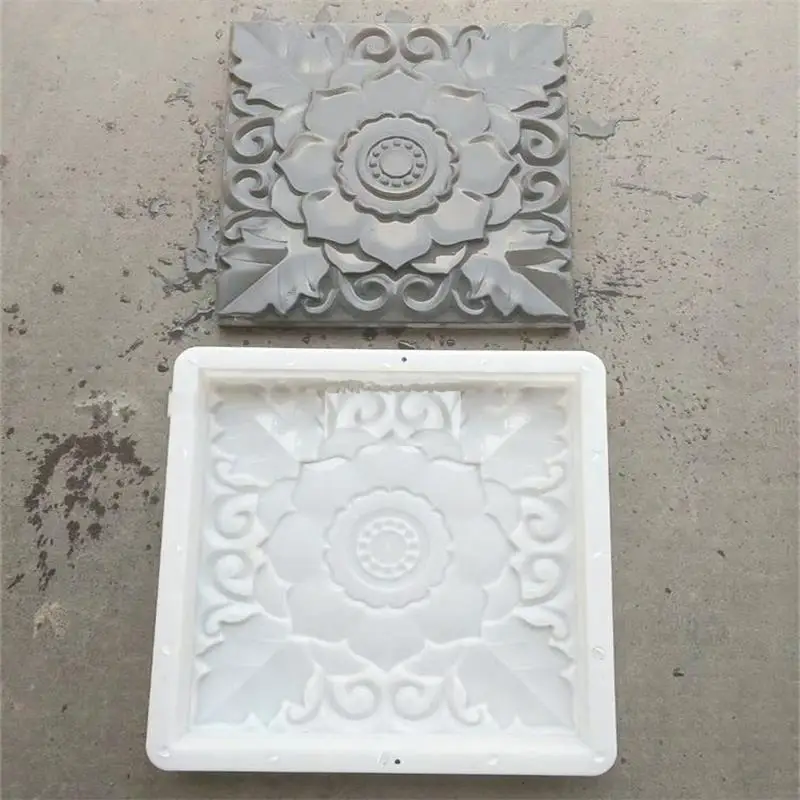 1PCS-DIY-Square-Plastic-Garden-Pavement-Mould-Courtyard-Wall-Brick-Carving-Paving-Concrete-Brick-Plastic-Mould