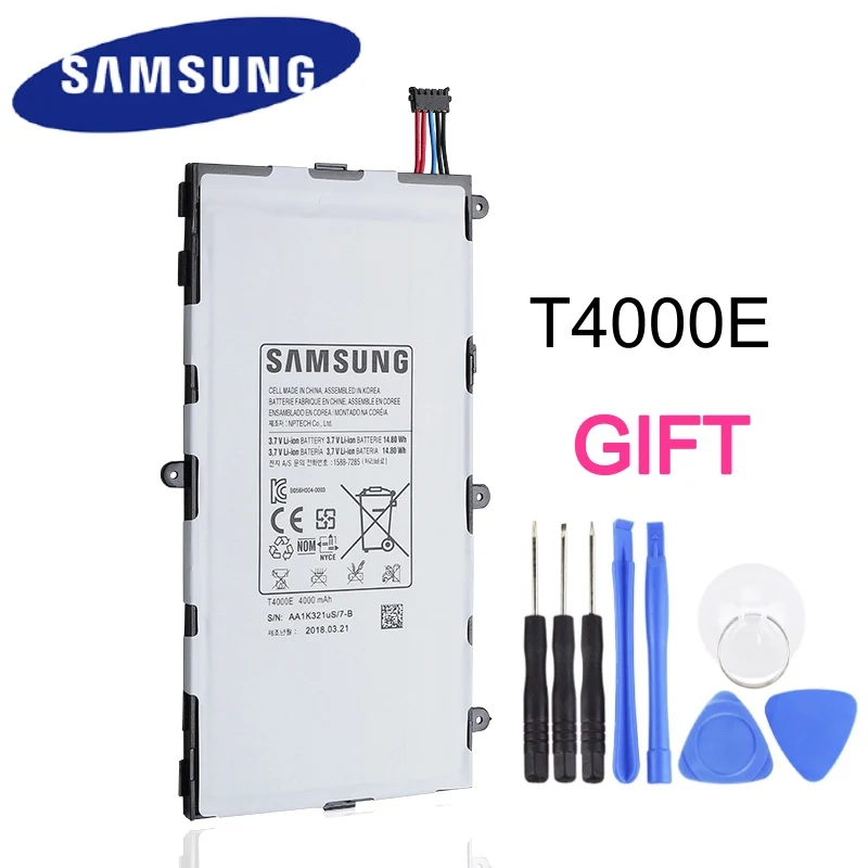 Оригинальный аккумулятор T4000E для планшета Samsung GALAXY Tab 3 7 0 T210 T211 T2105 T217A сменный