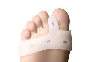 MOONBIFFY 1 пара гель бунион вальгусная деформация ортопедический разделитель пальцев ног плюшевая подушка накладка на стопу стельки для ухода