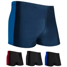 Мужские повседневные Лоскутные быстросохнущие плавательные шорты с эластичным поясом, летние боксеры, тонкие пляжные шорты со средней талией