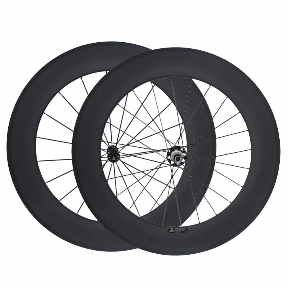CSC 700C обода 25 мм шириной 38 мм/50 мм/60 мм/88 мм углерода довод Трубчатые колеса дорожный велосипед с Powerway R51 центр для велосипеда колесных