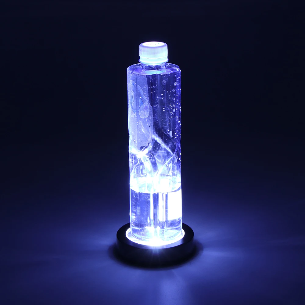 

Colorful Light Round Shape LED Coaster Light Up Bottle Cup Mat Light Flash Cup Mat Home Party Club Bar Supply