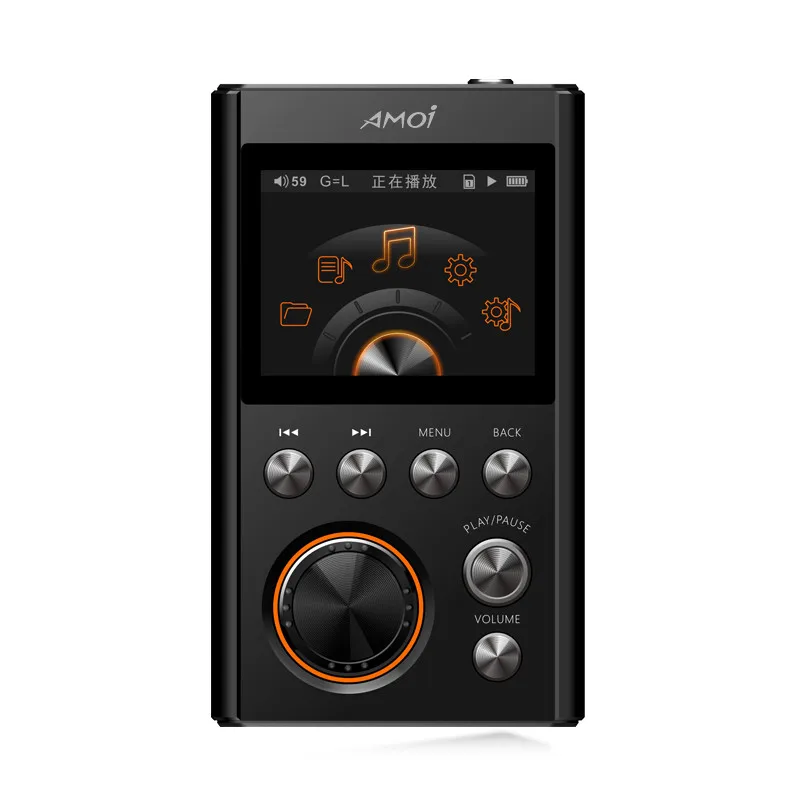 Amoi C20 Portable HIFI MP3 player DSD64 Decoding stereo Lossless High Quality Music player Audiophile Support TF Card walkman