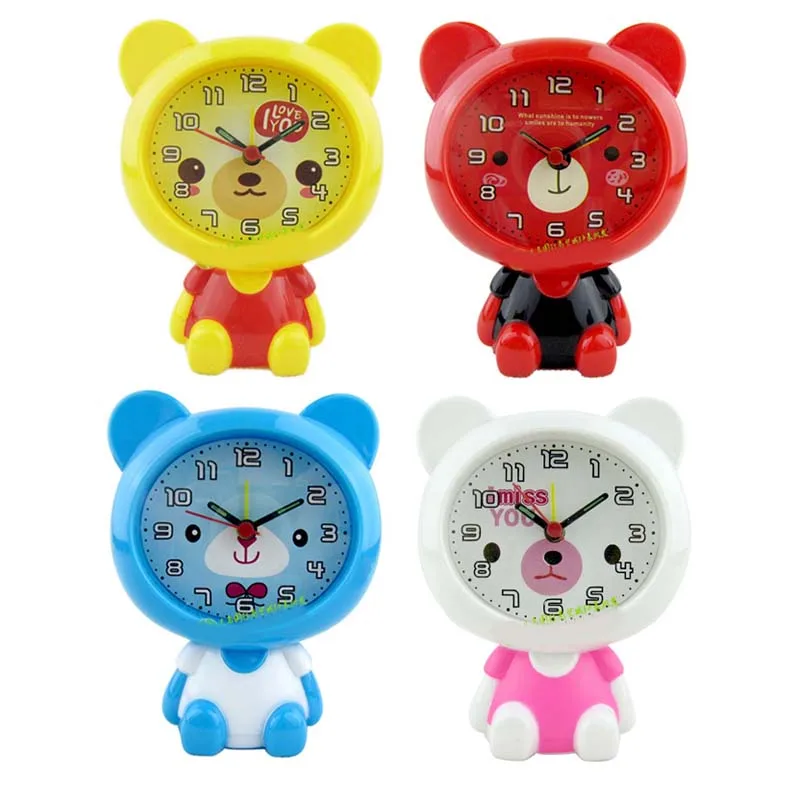 Alarm clock Bedroom Office Bedside Clock Cute Cartoon Little Bear