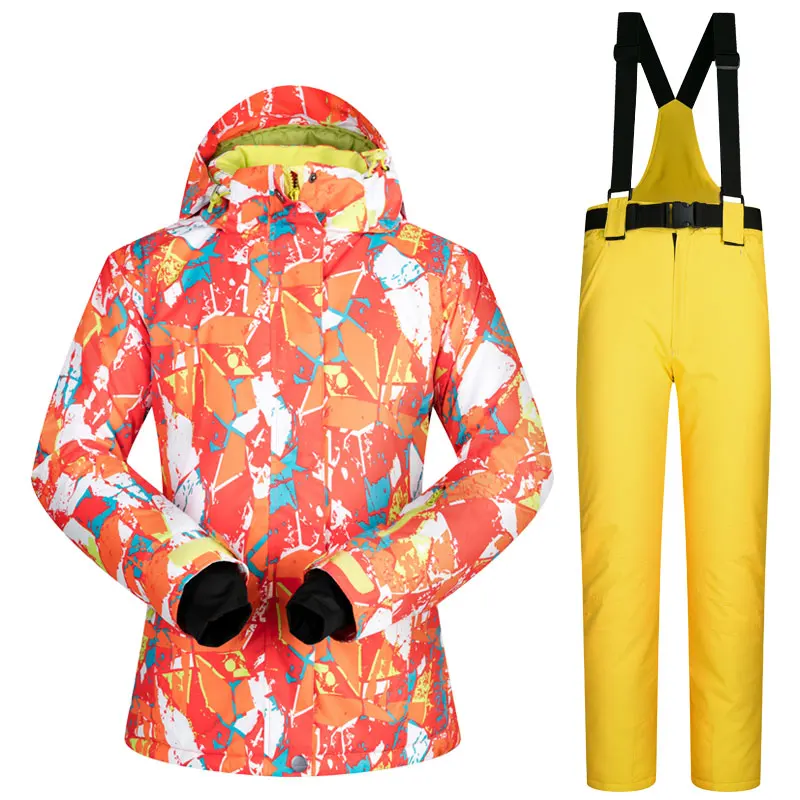 Snow Jackets and Pants Women Brands Winter Outdoor Sets Breathable Waterproof Therma Skiing and Snowboarding Suits Snowboard