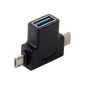 

CYSM Type-C USB 3.1 & Micro USB Combo to USB 2.0 A Female OTG Data Host Adapter