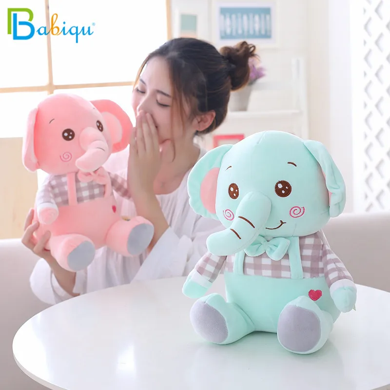 

Babiqu 1pc 30cm Infant Plush Elephant Soft Appease Elephant Playmate Calm Doll Baby Toy Elephant Pillow Plush Toys Stuffed Doll