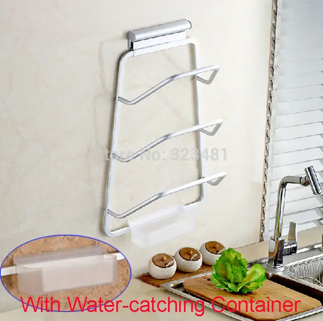 Aluminium Kitchen Organizer Wall Mounted Kitchen Rack for Dish and Pot