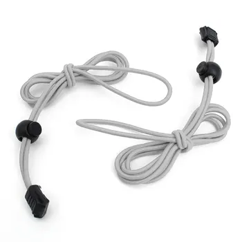 

COSW Locking Shoe Laces Elastic Shoelace Running Sports 110cm 1pair Gray