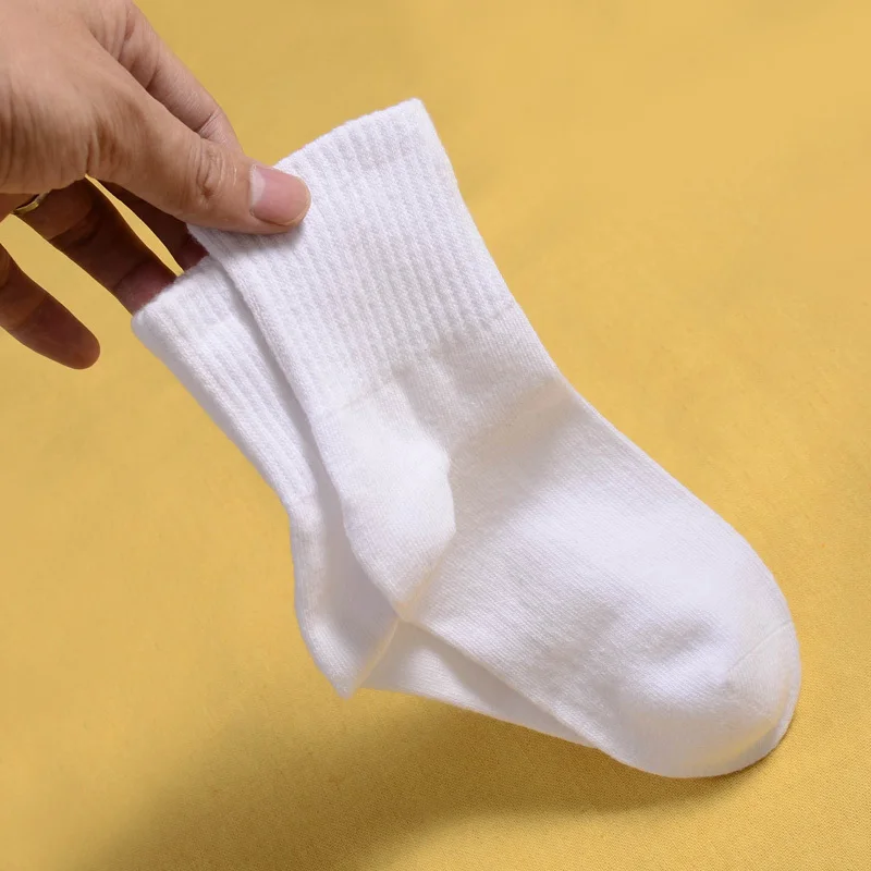 MIPP/6 пар/партия, белые детские носки модные детские носки в спортивном стиле для мальчиков, повседневные хлопковые носки для детей