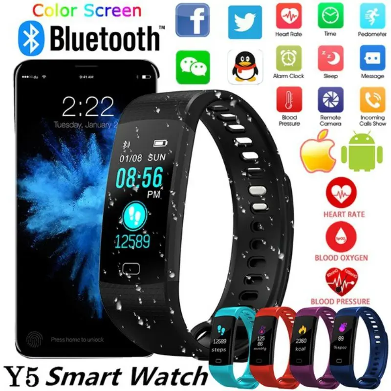 

Smart Bracelet Tracker GPS Heart Rate Monitor Blood Pressure Measurement Bluetooth Fitness Clocks GPS Tracker