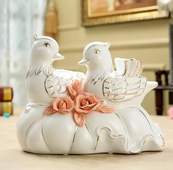 24cm Ceramic enamel ornaments creative modern minimalist living room home decoration | Дом и сад