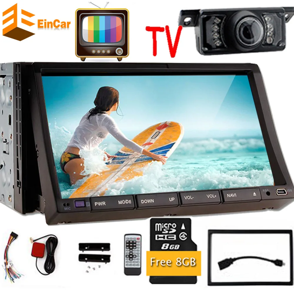 TV+7inch Car Stereo GPS Navigation 2din HD Touch Screen in Dash Car GPS DVD player Ipod analog TV Radio+rear Camera+free GPS Map TV+7inch Car Stereo GPS Navigation 2din HD Touch Screen in Dash Car GPS DVD player Ipod analog TV Radio+rear Camera+free GPS Map