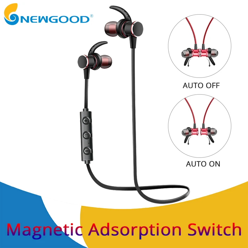 

Magnetic Switch Bluetooth Earphones Sport Running Wireless Headset Wireless Earphones Bluetooth With Microphone For Phone