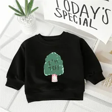 SFT-123 Sengfei новые осенние детские для маленьких мальчиков и девочек Одежда Юнисекс с принтом медведя толстовка с длинными рукавами