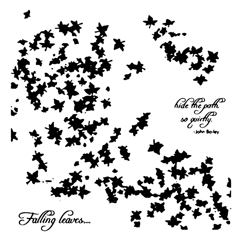 

AZSG Fallen Leaves Transparent Clear Stamp For DIY Scrapbooking Decorative Card Making Craft Fun Decoration Supplies