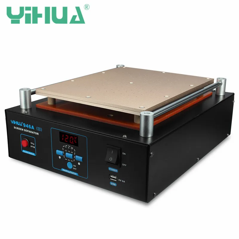 YIHUA 946A (III) 110 V/220 V ЖК-дисплей 12 дюймов Экран сепаратор Стекло с общей топливной магистралью для мобильного телефона Pad паяльная станция