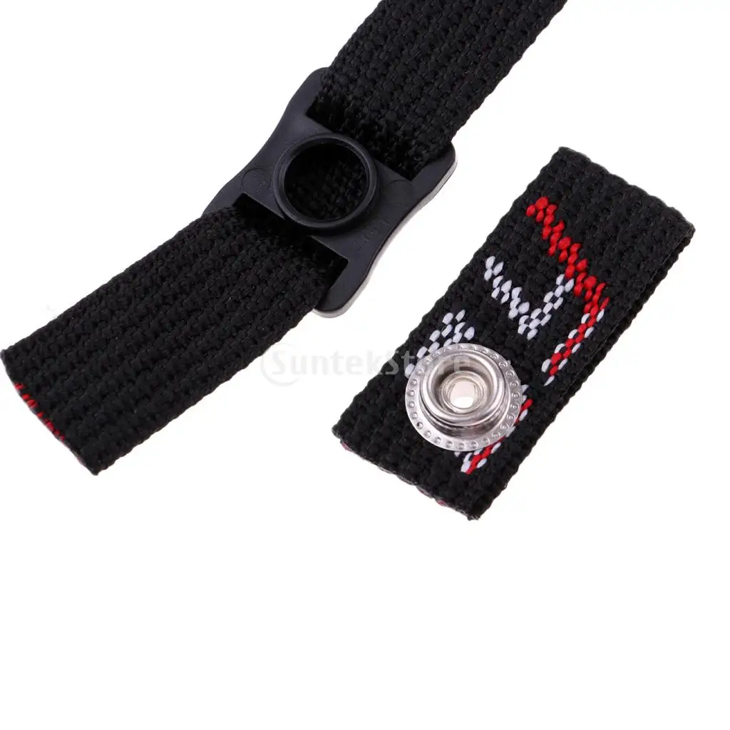 Durable Nylon Webbing Sling Loop Replacement Chin Strap and Ear Loops Set Ear Hanger for Hockey Helmets Black
