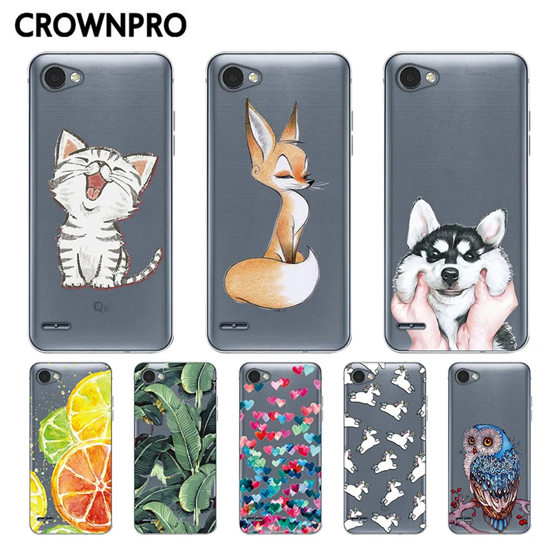 

CROWNPRO FOR LG Q6 Funda Silicone Cases FOR LG Q6 Plus X600 Soft Back Cover Clear FOR LG Q6 Alpha Q6A M700 TPU Phone Protector