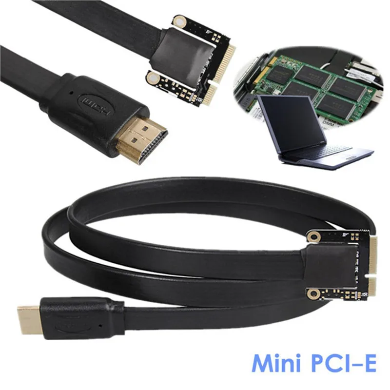 

HDMI to Mini Pci-e Cable Laptop Notebook PCI-E Expansion Device for EXP GDC External Independent Video Card Dock