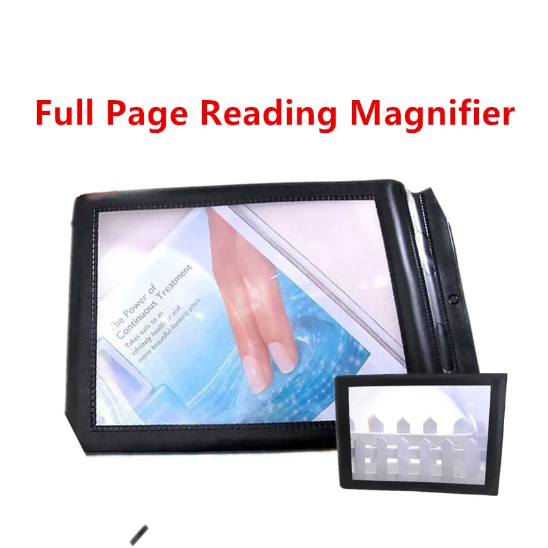 A4 полная страница большая листовая Лупа увеличительное стекло для чтения