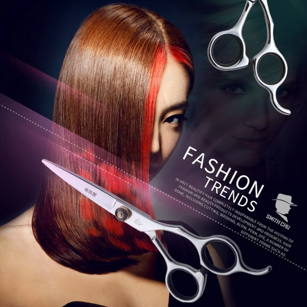 

Smith Chu XK10 Hairdressing Scissor Set Kit Professional Barber Hair Cutting Thinning Shears Stainless Steel Flat Teeth Blades