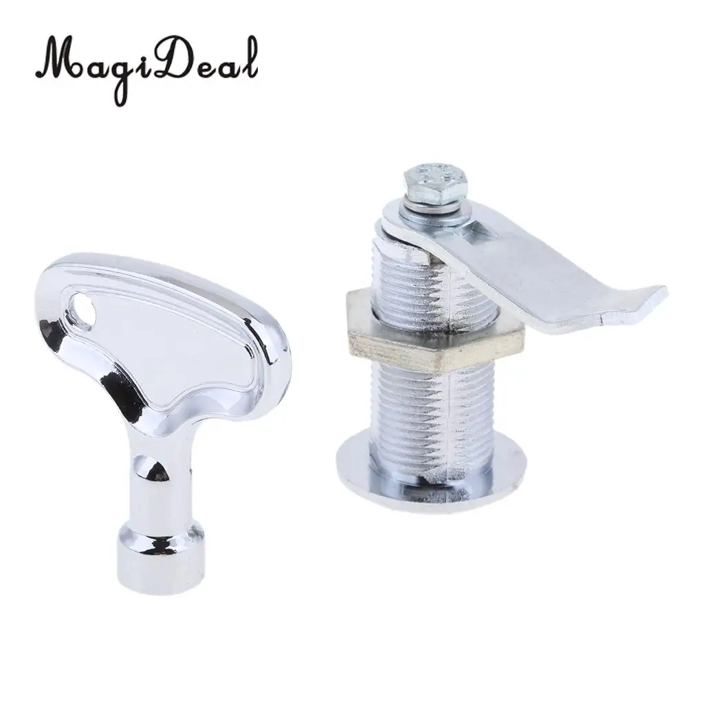 MagiDeal Boat Marine Stainless Steel Triangulation Lock Pull Ring Door Lock Latch for Kayak Canoe Boating Dinghy Yacht Accessory