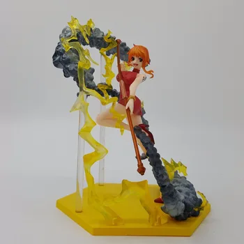 

One Piece Nami Action Figure Model Toys Anime One Piece Nami Fighting Luffy Zoro Doll 160mm Brinquedos Juguetes Collectible Toys